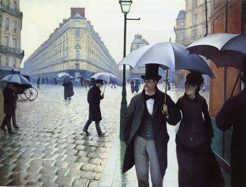 Gustave Caillebotte Paris, rain